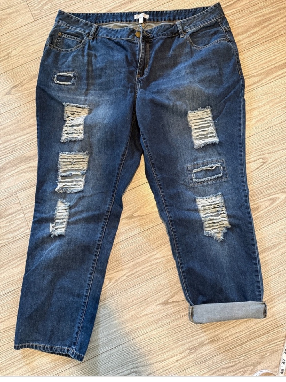 Harper + Liv Jeans Blue  Distressed Women’s Jeans